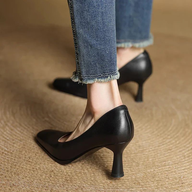 Diara Genuine Leather Heels