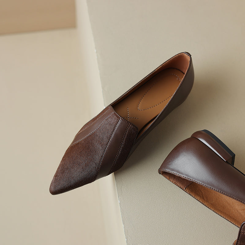 Kiara Genuine Leather Flats