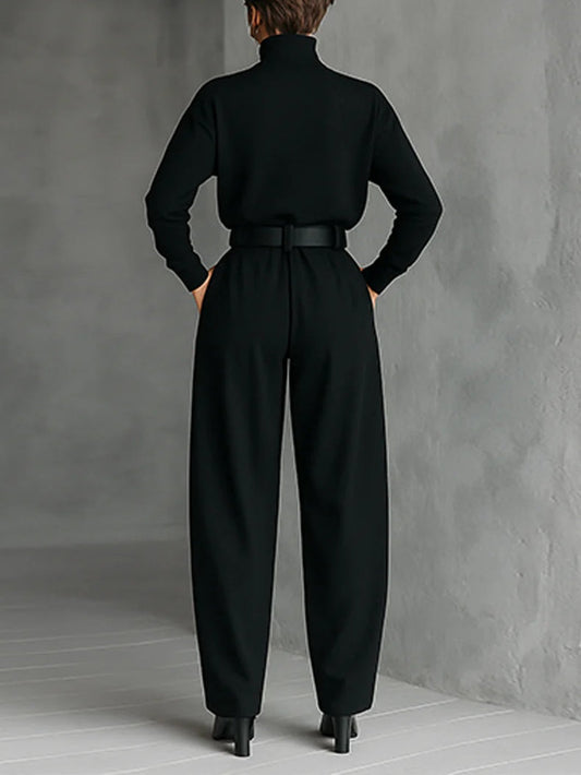 Lisa™ | Black 2-Piece Set with Belt