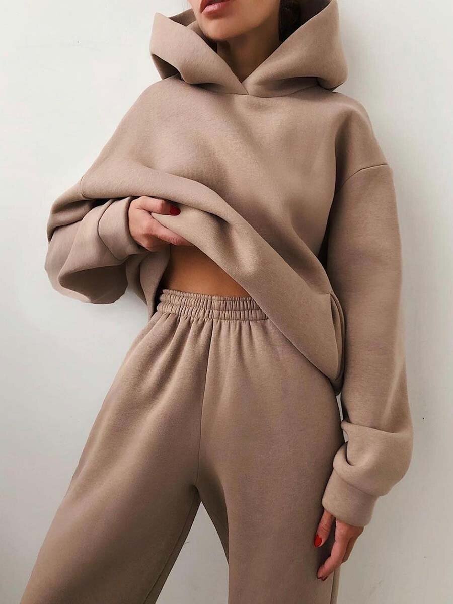 Lennox Casual Hooded Two-Piece Suit
