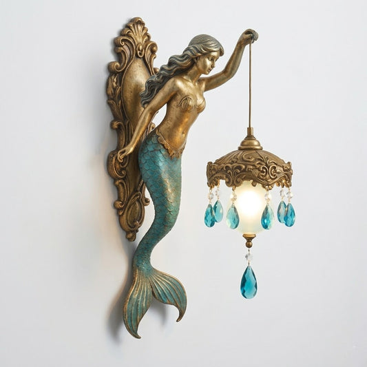 Ocean Mermaid Wall Lamp