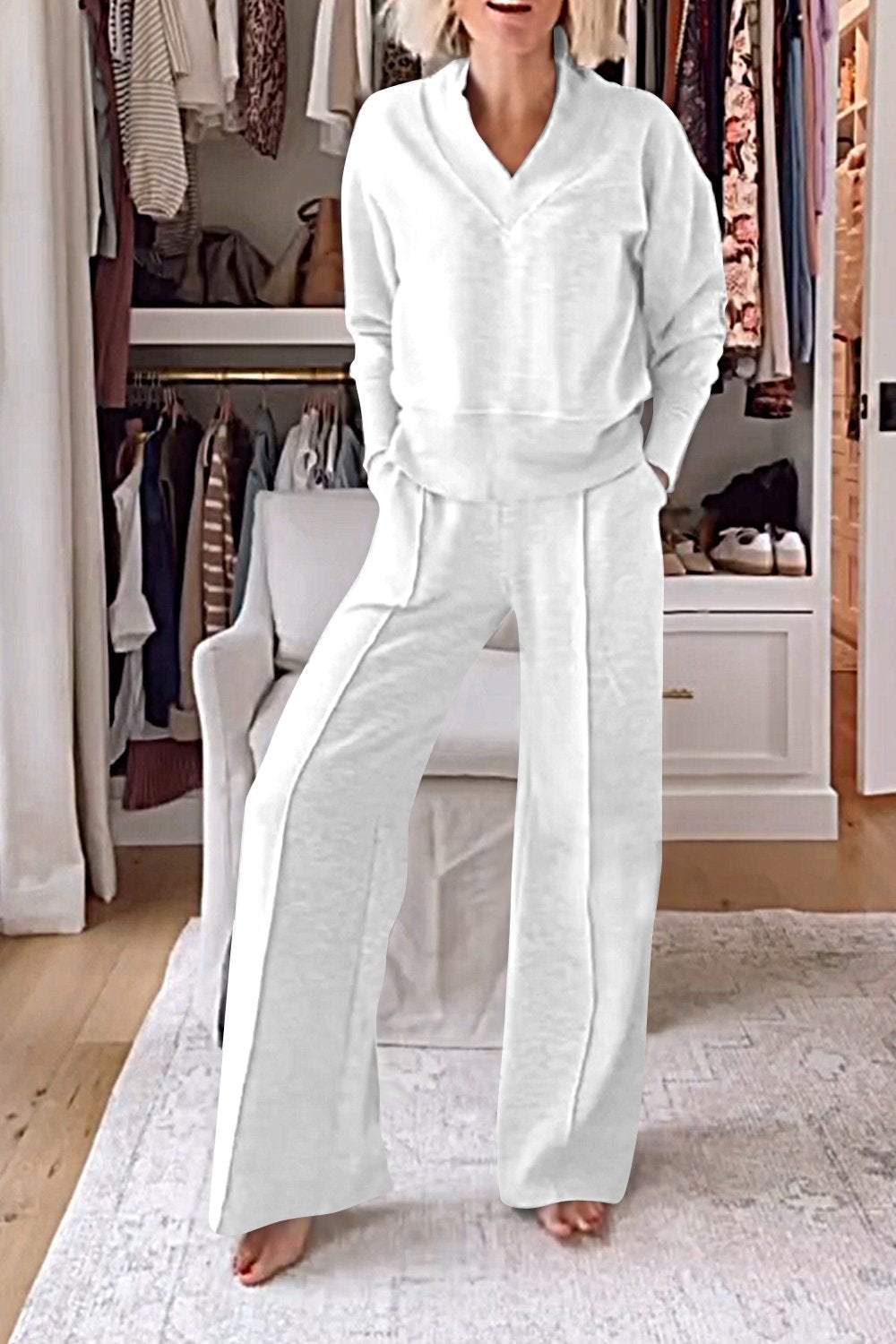 Lyric V-neck Top & Pants Set